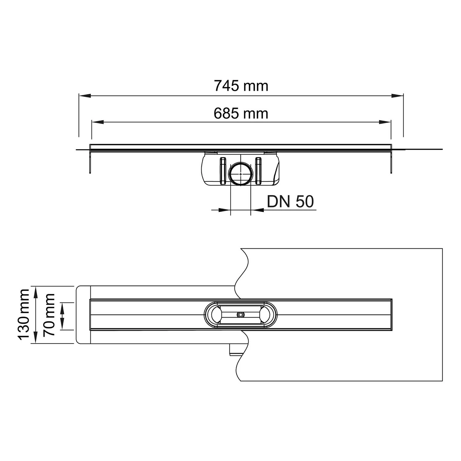 ACO ShowerDrain C Duschrinne Ohne Aufkantung, DN 50, L: 68,5 Cm 6 ACO ShowerDrain C Duschrinne Ohne Aufkantung, DN 50, L: 68,5 Cm – Bild 4