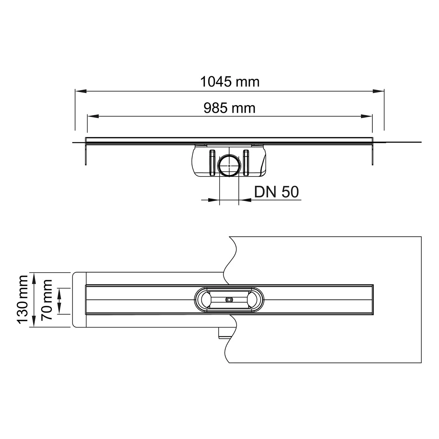 ACO ShowerDrain C Duschrinne Ohne Aufkantung, DN 50, L: 98,5 Cm 6 ACO ShowerDrain C Duschrinne Ohne Aufkantung, DN 50, L: 98,5 Cm – Bild 4