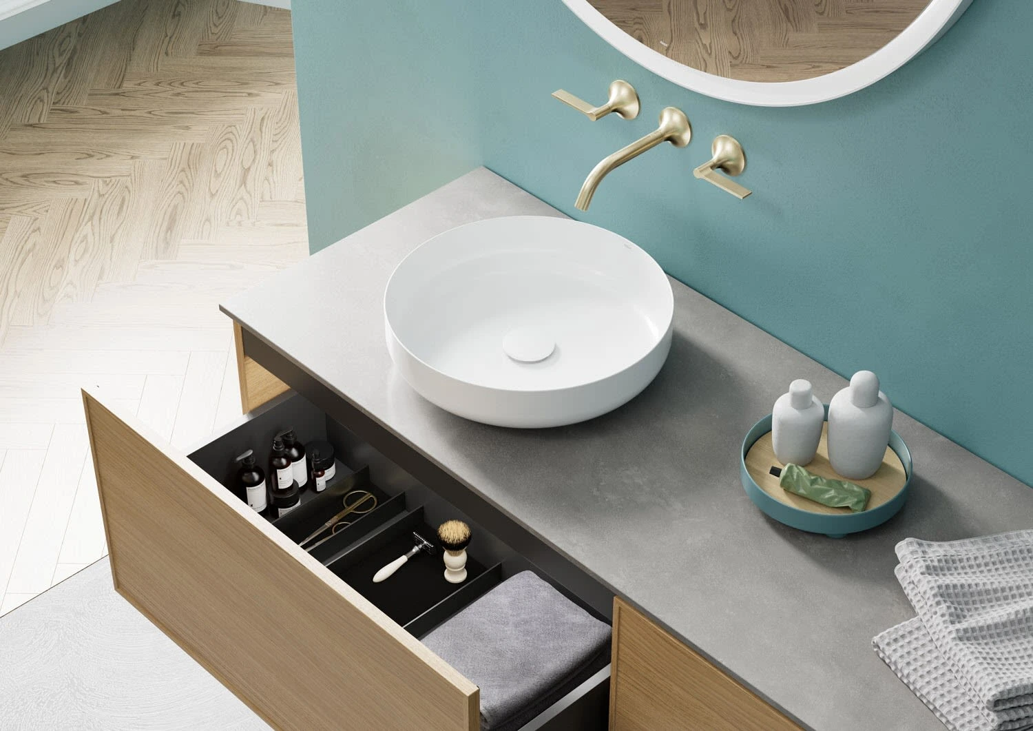 Alape Arkta Möbelmodul Mit Trägerplatte 140 Cm, Beckenposition Links Und Rechts 4 Alape Arkta Möbelmodul Mit Trägerplatte 140 Cm, Beckenposition Links Und Rechts – Bild 2