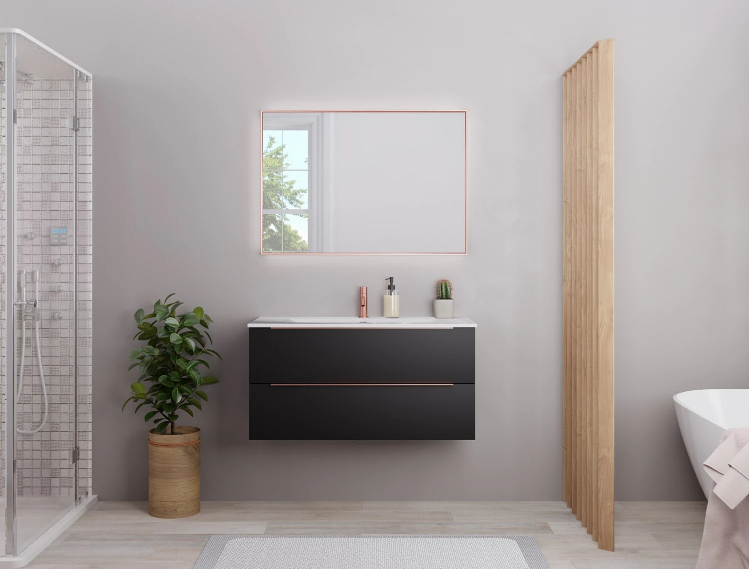 Pianura Lucia Badmöbel Set 82 Cm Mit LED-Lichtspiegel 8 Pianura Lucia Badmöbel Set 82 Cm Mit LED-Lichtspiegel – Bild 6