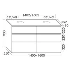 Burgbad Lin20 Waschtischunterschrank Mit Konsolenplatte 140 Cm, 6 Auszüge, Beckenausschnitt Links Und Rechts 17 Burgbad Lin20 Waschtischunterschrank Mit Konsolenplatte 140 Cm, 6 Auszüge, Beckenausschnitt Links Und Rechts -Badwelt Verkauf burgbad lin20 waschtischunterschraenke waschtischunterschrank mit konsolenplatte 10342931