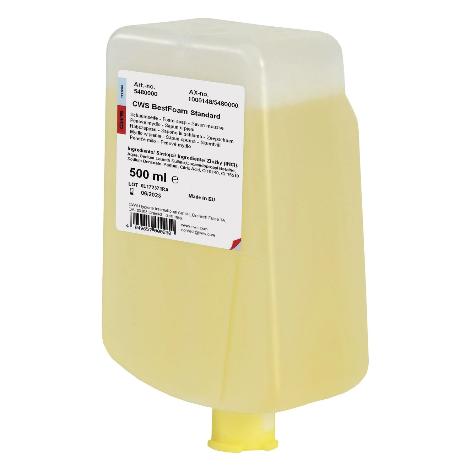 CWS BestFoam Seifenkonzentrat Für Schaumspender Mit Zitrusduft 500 Ml 3 CWS BestFoam Seifenkonzentrat Für Schaumspender Mit Zitrusduft 500 Ml