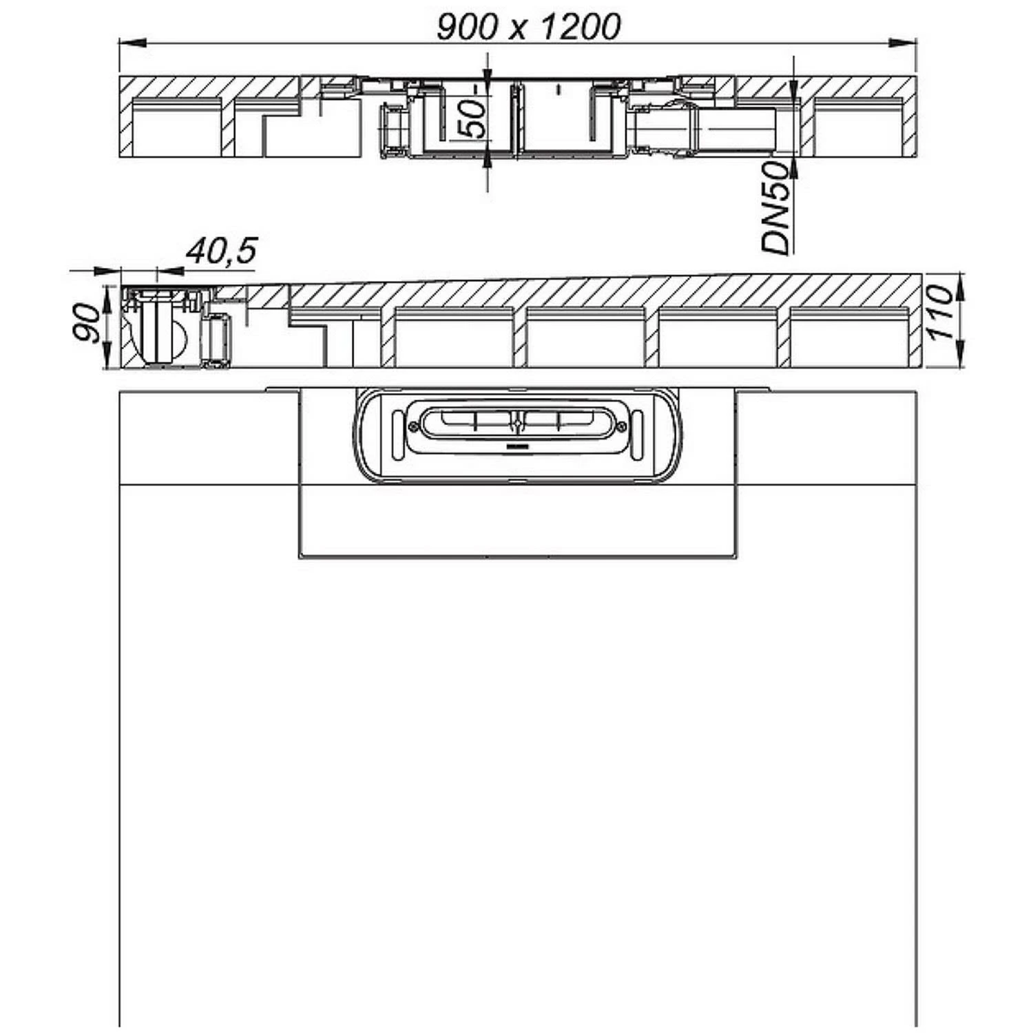 Dallmer DallFlex Wall Duschelement 100 X 100 Cm DN 50 3 Dallmer DallFlex Wall Duschelement 100 X 100 Cm DN 50