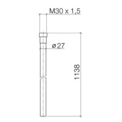Dornbracht WaterTube Kneip-Schlauch 112 Cm