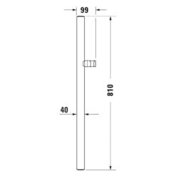 Duravit Brausestange 81 Cm -Badwelt Verkauf duravit badarmaturen zubehoer brausearme und brausestangen 12321979