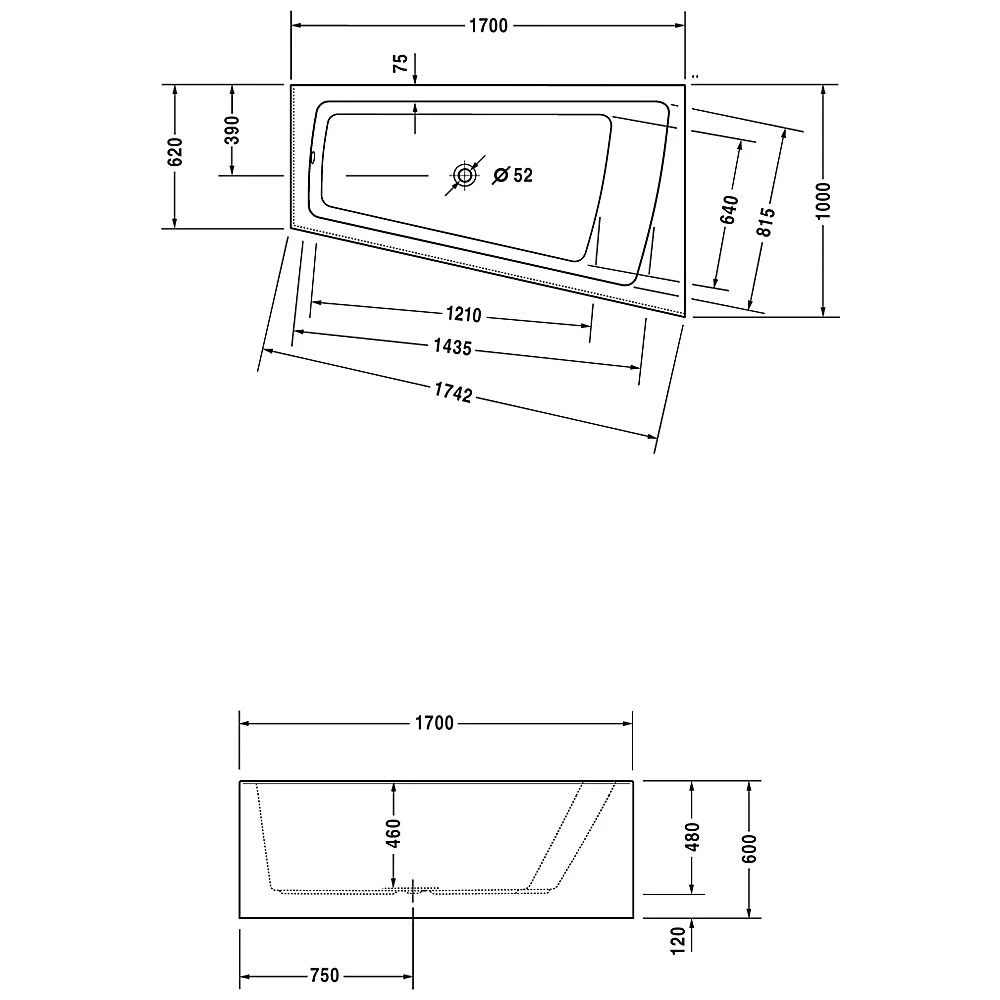 Duravit Paiova Eck-Badewanne 170 X 100 Cm Ecke Rechts Mit Angeformter Schürze Und Gestell 3 Duravit Paiova Eck-Badewanne 170 X 100 Cm Ecke Rechts Mit Angeformter Schürze Und Gestell