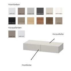 Duravit Durastyle Schubkastenablage 180 Cm, Mit 3 Schubkästen, Bi-Color