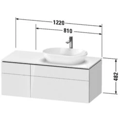 Duravit L-Cube Konsolenwaschtischunterbau Mit 4 Auszügen, 122 X 55 Cm, Für Waschtisch Rechts, Mit Zusatzmodul "G" 8 Duravit L-Cube Konsolenwaschtischunterbau Mit 4 Auszügen, 122 X 55 Cm, Für Waschtisch Rechts, Mit Zusatzmodul "G" -Badwelt Verkauf duravit l cube badmoebel waschtischunterschraenke wandhaengende 8378602