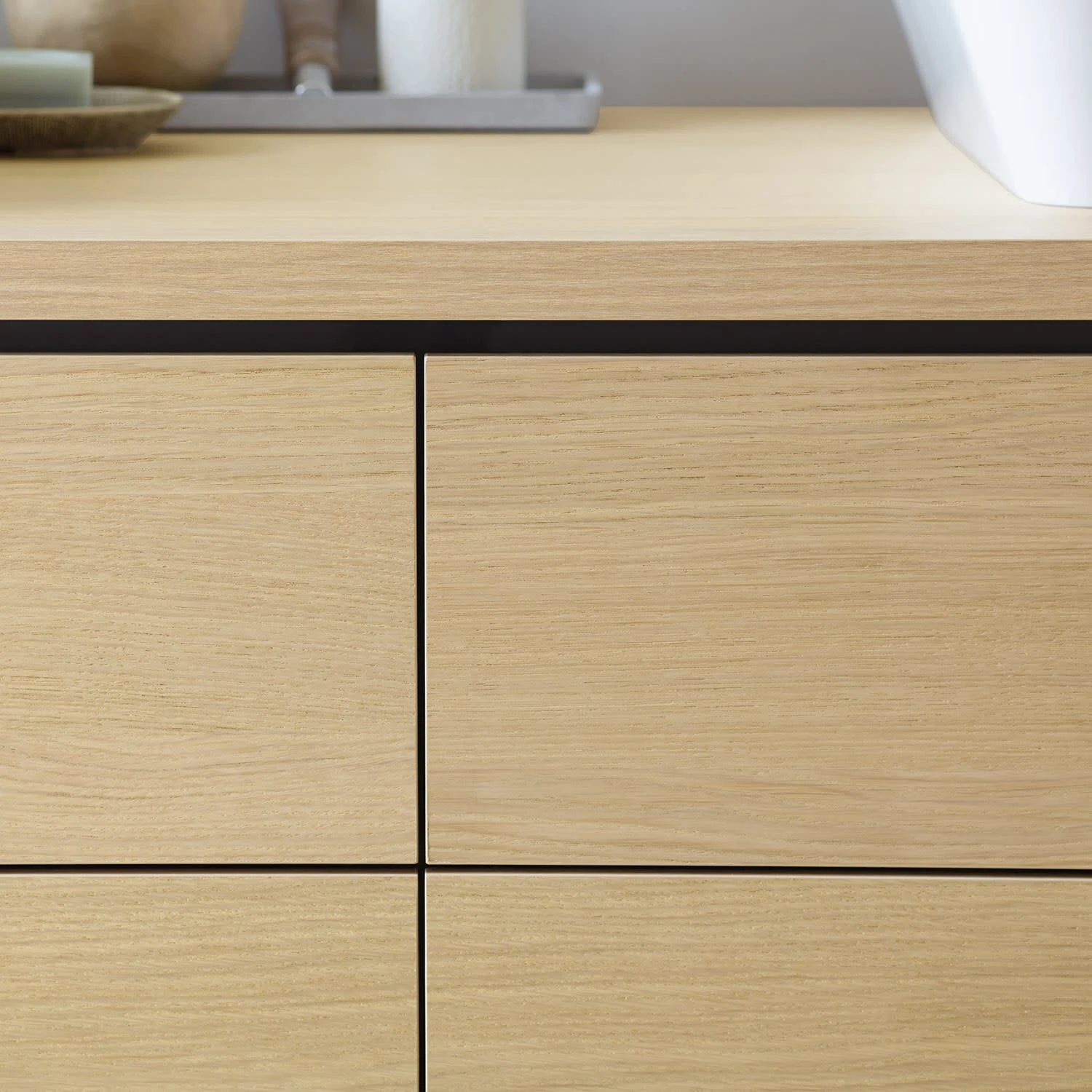 Duravit L-Cube Konsolenwaschtischunterbau Mit 4 Auszügen, 162 X 55 Cm, Für Zwei Waschtische, Mit Zusatzmodul "D" 5 Duravit L-Cube Konsolenwaschtischunterbau Mit 4 Auszügen, 162 X 55 Cm, Für Zwei Waschtische, Mit Zusatzmodul "D" – Bild 3