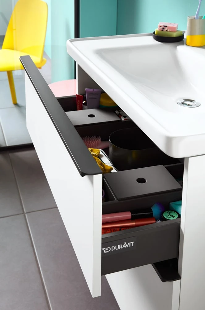 Duravit D-Neo Möbelset Mit Runder Spiegel 65 Cm 5 Duravit D-Neo Möbelset Mit Runder Spiegel 65 Cm – Bild 3