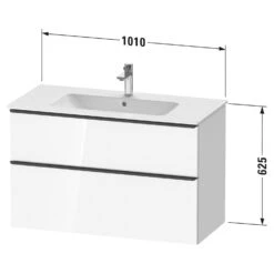 Duravit ME By Stark Waschtisch Mit D-Neo Waschtischunterschrank 101 Cm Mit 2 Auszügen -Badwelt Verkauf duravit neo badmoebel waschtischunterbauten me by 7039191
