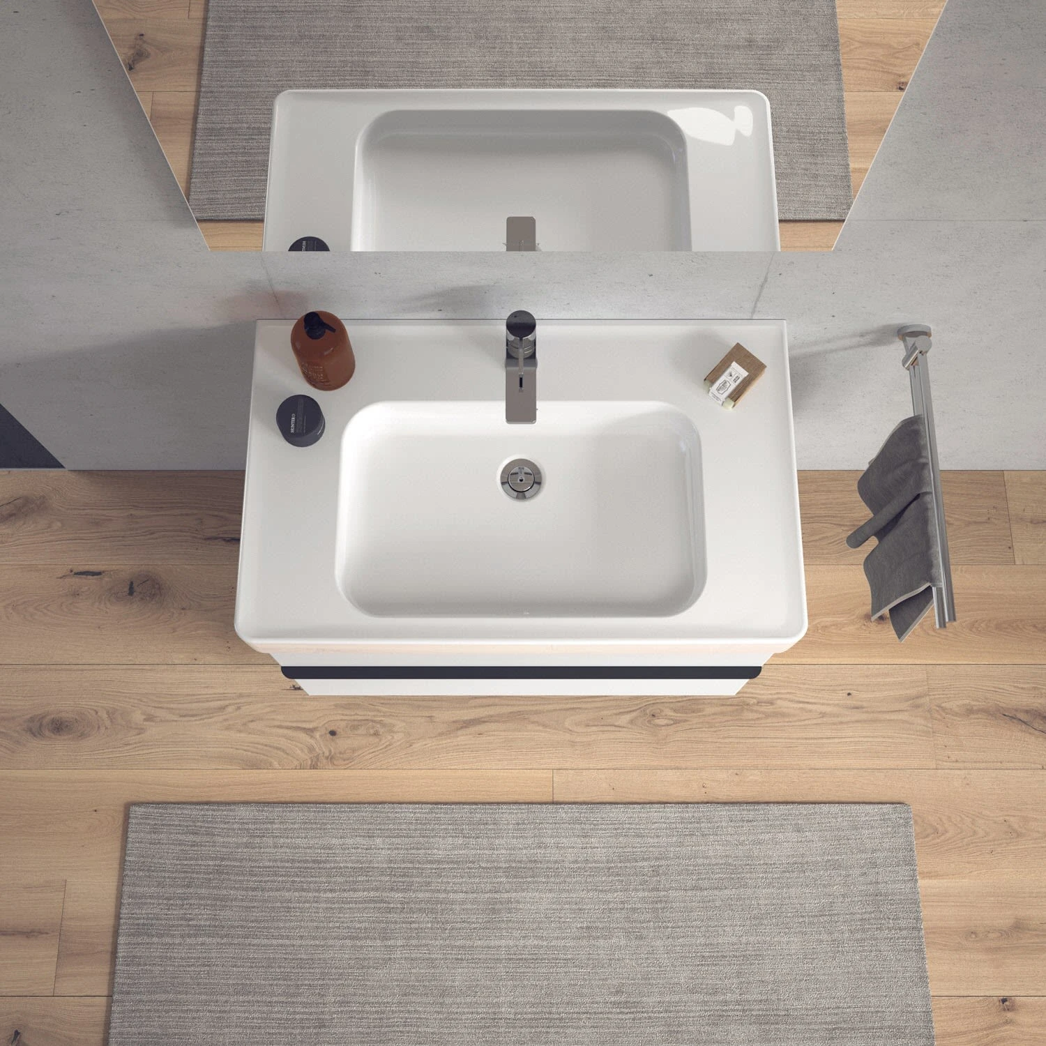 Duravit Soleil By Starck Möbelwaschtisch 80 X 48 Cm 10 Duravit Soleil By Starck Möbelwaschtisch 80 X 48 Cm – Bild 8