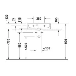 Duravit Vero Air Möbelwaschtisch Compact Mit 1 Hahnloch 60 X 40 Cm, Mit Überlauf -Badwelt Verkauf duravit vero air waschtische moebelwaschtische compact 4988582