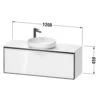 Duravit Vitrium Konsolenwaschtischunterbau Mit Ausschnitt 120 X 45,9 Cm, Griff Graphit 2 Duravit Vitrium Konsolenwaschtischunterbau Mit Ausschnitt 120 X 45,9 Cm, Griff Graphit -Badwelt Verkauf duravit vitrium badmoebel konsolenwaschtischunterbauten mit ausschnitt 12320845