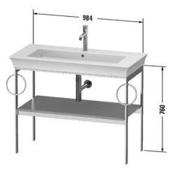 Duravit White Tulip Metallkonsole 98,4 X 76 Cm, Mit Handtuchhalter Links Und Rechts 7 Duravit White Tulip Metallkonsole 98,4 X 76 Cm, Mit Handtuchhalter Links Und Rechts -Badwelt Verkauf duravit white tulip badmoebel metallkonsolen 98 4443329