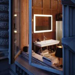 Duravit White Tulip Metallkonsole 98,4 X 76 Cm, Mit Handtuchhalter Links Und Rechts