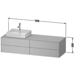 Duravit White Tulip Konsolenwaschtischunterbau Mit Ausschnitt Rechts 160 X 40,8 Cm, 4 Auszüge, Grifflos 11 Duravit White Tulip Konsolenwaschtischunterbau Mit Ausschnitt Rechts 160 X 40,8 Cm, 4 Auszüge, Grifflos -Badwelt Verkauf duravit white tulip badmoebel waschtischunterbauten konsolenwaschtischunterbau 8477596
