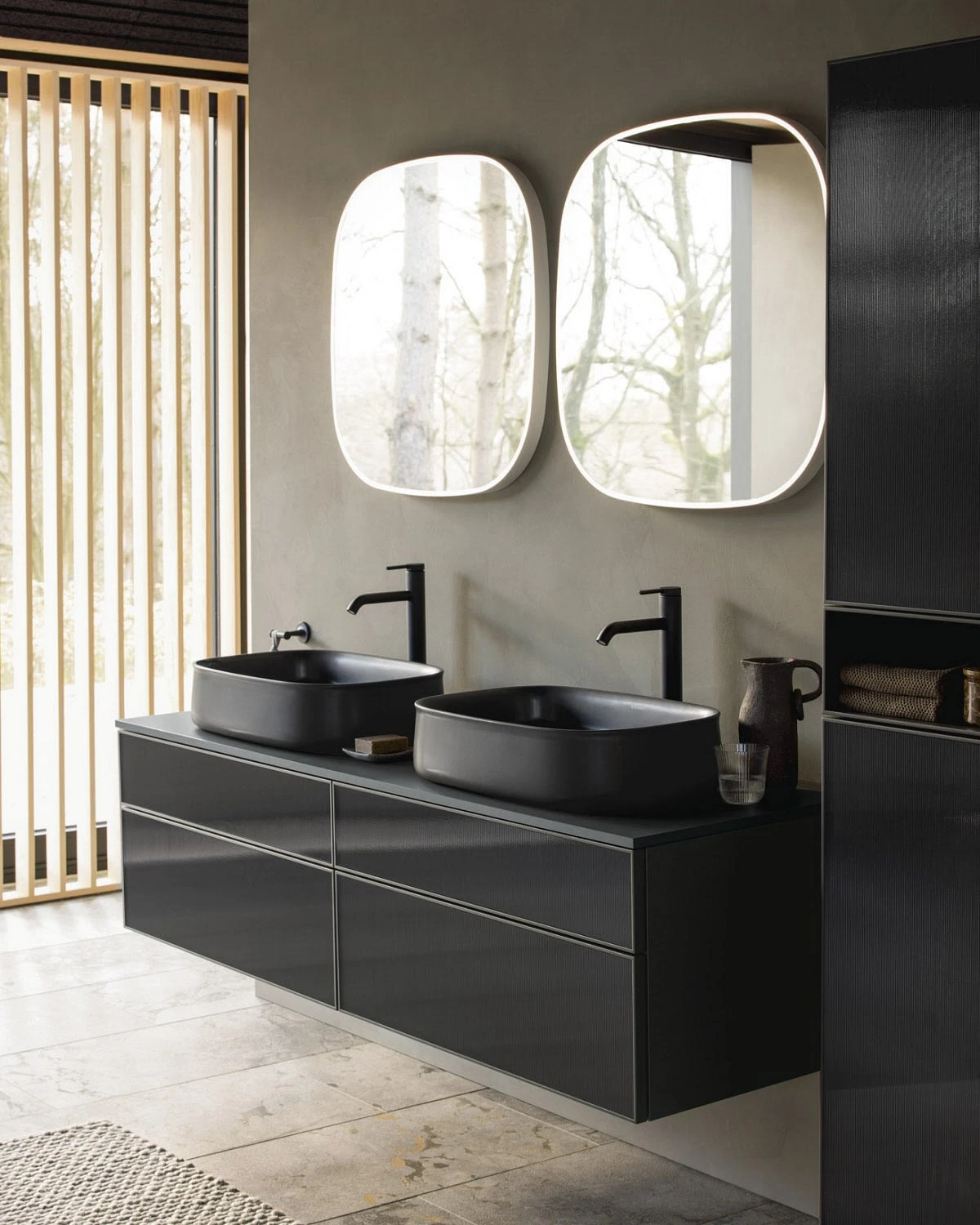 Duravit Zencha Konsolenwaschtischunterbau Mit Ausschnitt Links 130 X 44,2 Cm, 4 Auszüge, Mit Zusatzmodul "J" 9 Duravit Zencha Konsolenwaschtischunterbau Mit Ausschnitt Links 130 X 44,2 Cm, 4 Auszüge, Mit Zusatzmodul "J" – Bild 7