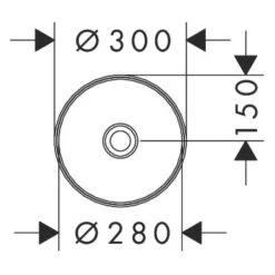 Hansgrohe Xuniva S Aufsatzwaschtisch Rund Ø 30 Cm -Badwelt Verkauf hansgrohe badkeramik xuniva aufsatzwaschtisch rund dm 12109137