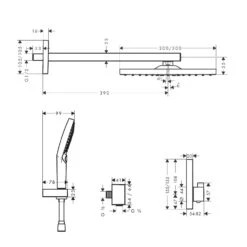 Hansgrohe Raindance E Brausesystem 300, 1 Strahlart Mit ShowerSelect Thermostat -Badwelt Verkauf hansgrohe brausenprogramm brausesets mit armatur raindance 11755173