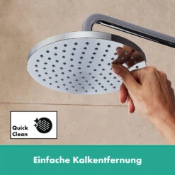 Hansgrohe Vernis Blend Kopfbrause 1jet -Badwelt Verkauf hansgrohe brausenprogramm kopfbrausen vernis blend 1jet 12195842