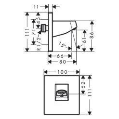 Hansgrohe Pulsify Wandanschluss Für Duschkopf 105