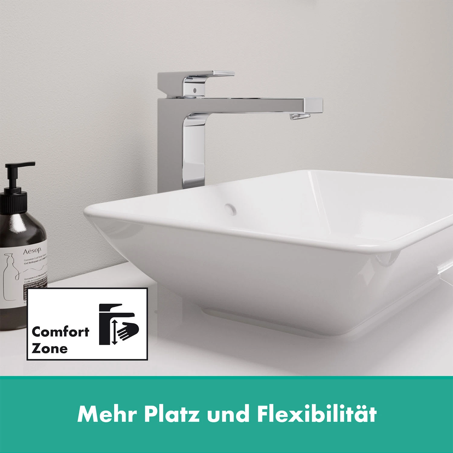 Hansgrohe Vernis Shape Waschtischarmatur 190 Ohne Ablaufgarnitur 7 Hansgrohe Vernis Shape Waschtischarmatur 190 Ohne Ablaufgarnitur – Bild 5