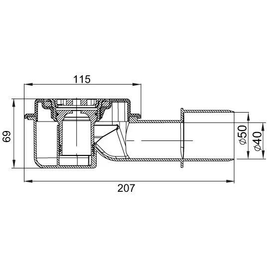 ACO ShowerDrain M+ Ablauf DN 40/50 Sperrwasserhöhe 3 Cm 3 ACO ShowerDrain M+ Ablauf DN 40/50 Sperrwasserhöhe 3 Cm