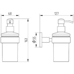Avenarius Serie 190 Edelstahl Seifenspender