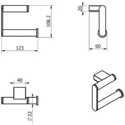 Avenarius Serie 390 Papierhalter Ohne Deckel