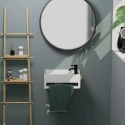 Belmondo Mineo Waschtisch 50 X 30 Cm Mit Hahnlochbank Rechts