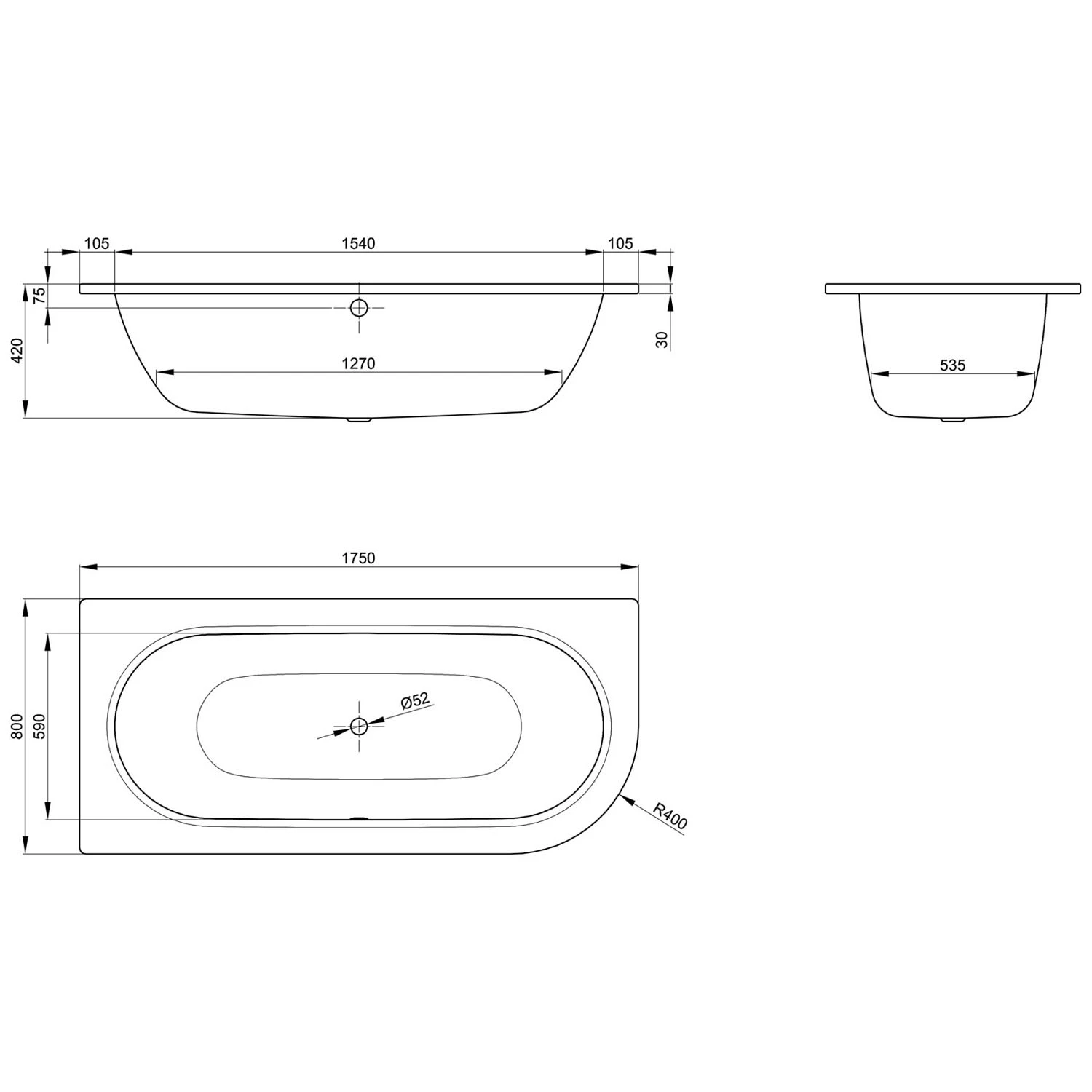Bette Starlet IV Badewanne 175 X 80 Cm 3 Bette Starlet IV Badewanne 175 X 80 Cm
