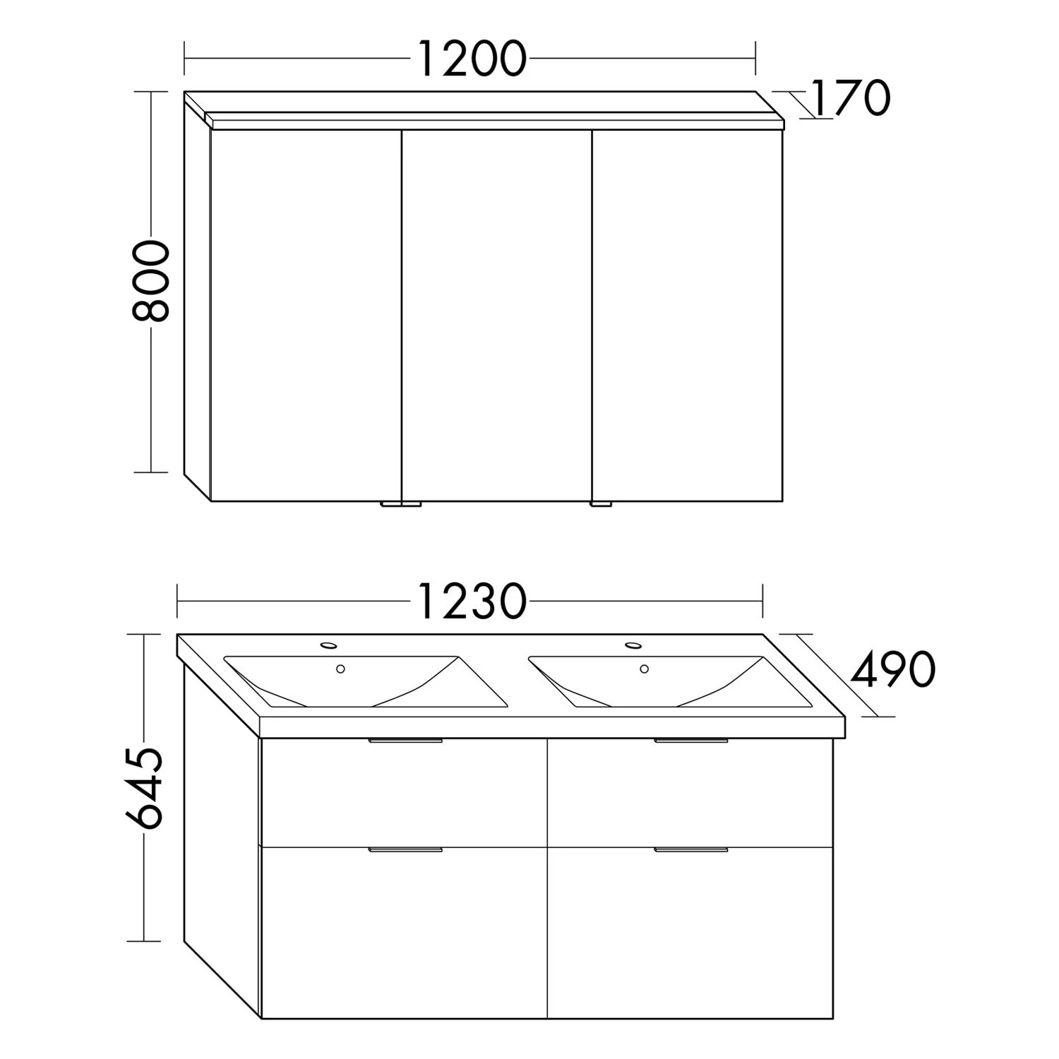 Burgbad Eqio Möbelkombination Inkl. Keramik-Doppelwaschtisch 123 Cm, Doppeltür Spiegelschrank Links, Mit Stangengriff P95 5 Burgbad Eqio Möbelkombination Inkl. Keramik-Doppelwaschtisch 123 Cm, Doppeltür Spiegelschrank Links, Mit Stangengriff P95 – Bild 3