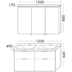 Burgbad Eqio Möbelkombination Inkl. Keramik-Doppelwaschtisch, Doppeltür Spiegelschrank 123 Cm Rechts, Mit Stangengriff P95 8 Burgbad Eqio Möbelkombination Inkl. Keramik-Doppelwaschtisch, Doppeltür Spiegelschrank 123 Cm Rechts, Mit Stangengriff P95 -Badwelt Verkauf hersteller burgbad eqio moebelkombinationen inkl keramik 1440323