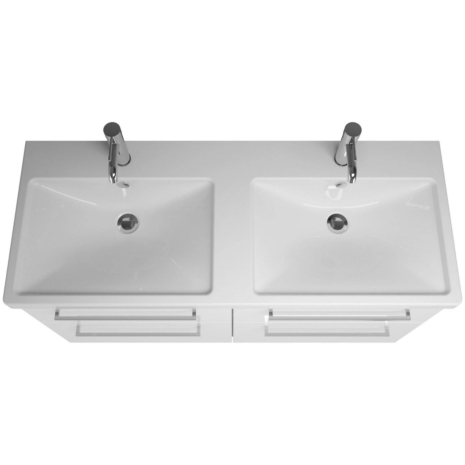 Burgbad Eqio Möbelkombination Inkl. Keramik-Doppelwaschtisch, Doppeltür Spiegelschrank 123 Cm Rechts, Mit Stangengriff P95 4 Burgbad Eqio Möbelkombination Inkl. Keramik-Doppelwaschtisch, Doppeltür Spiegelschrank 123 Cm Rechts, Mit Stangengriff P95 – Bild 2