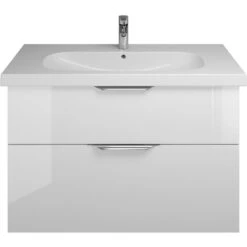 Burgbad Euro Waschtischunterschrank 95 Cm, 1 Schublade, 1 Auszug Mit Griffleiste