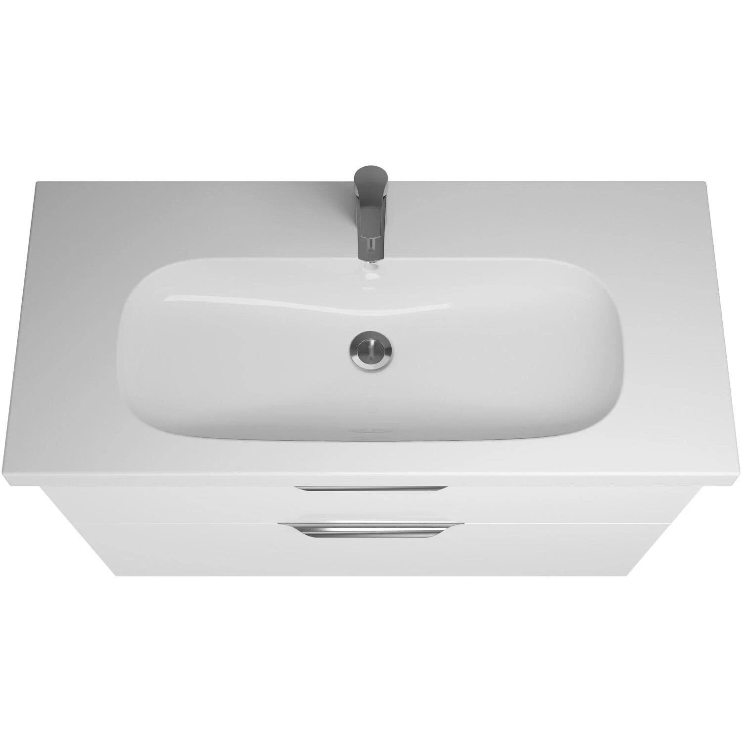 Burgbad Euro Waschtischunterschrank 95 Cm, 1 Schublade, 1 Auszug Mit Griffleiste 4 Burgbad Euro Waschtischunterschrank 95 Cm, 1 Schublade, 1 Auszug Mit Griffleiste – Bild 2