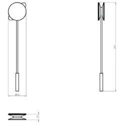 COSMIC Diabolo Rollenhalter Ohne Deckel