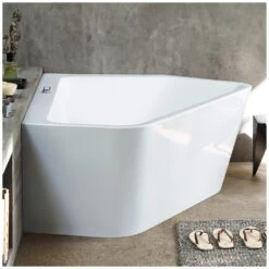 Duravit Paiova 5-Eck Badewanne Rechts, Mit Verkleidung 177 X 130 Cm