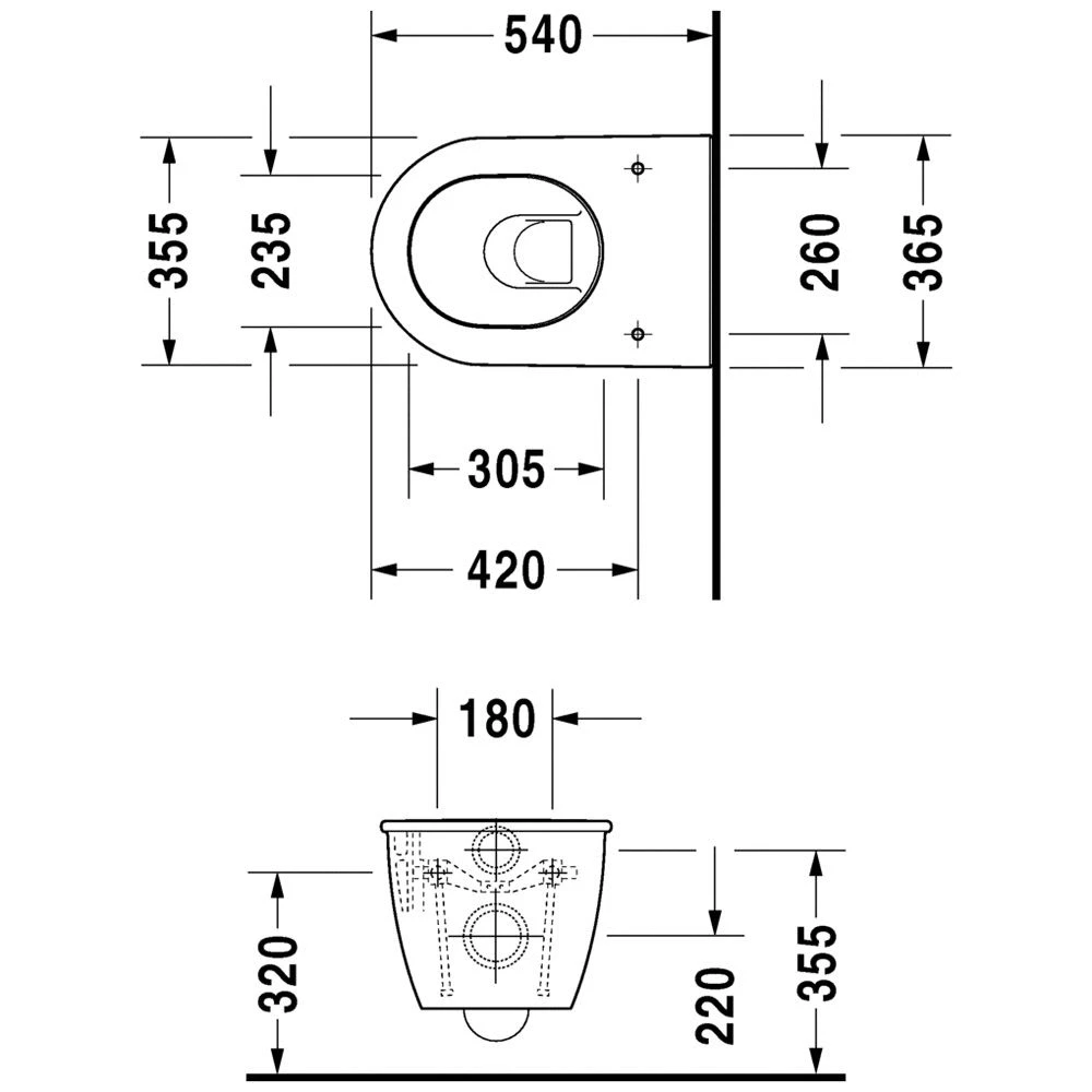 Duravit Darling New Wand-WC Tiefspüler 5 Duravit Darling New Wand-WC Tiefspüler – Bild 3