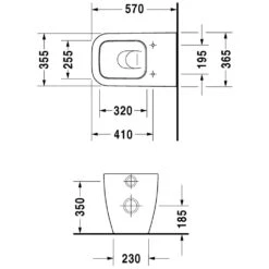 Duravit Happy D.2 Stand-WC