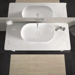 Duravit Luv Aufsatzbecken Ohne Hahnlochbank 70 X 40 Cm -Badwelt Verkauf hersteller duravit luv aufsatzwaschtische aufsatzbecken ohne 10954043