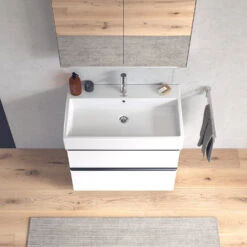 Duravit Vero Air Möbelwaschtisch Mit 1 Hahnloch 80 X 47 Cm, Mit Überlauf -Badwelt Verkauf hersteller duravit vero air moebelwaschtische 1 6994383