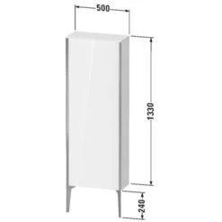 Duravit XViu Halbhochschrank Stehend 50 X 133 Cm, 1 Tür Anschlag Rechts -Badwelt Verkauf hersteller duravit xviu hochschraenke halbhochschrank stehend 2442997