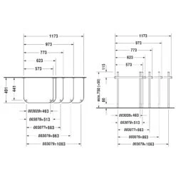 Duravit Happy D2 Metallkonsole