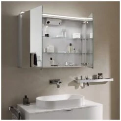 Emco Asis Flat LED Lichtspiegelschrank 80 Cm