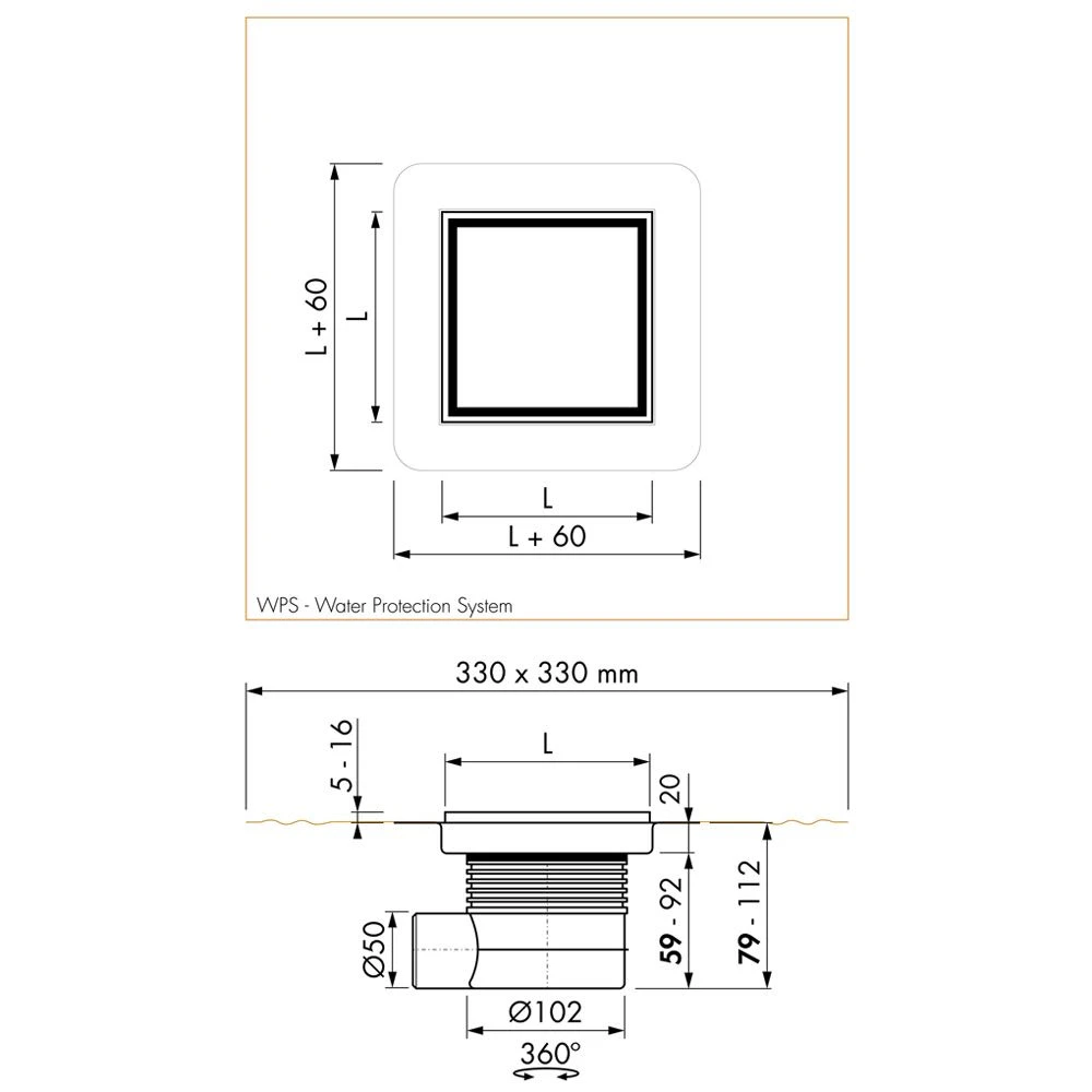 ESS Easy Drain Aqua Jewels Quattro Fliese 20x20 Bodenablauf Komplettset 6 ESS Easy Drain Aqua Jewels Quattro Fliese 20x20 Bodenablauf Komplettset – Bild 4