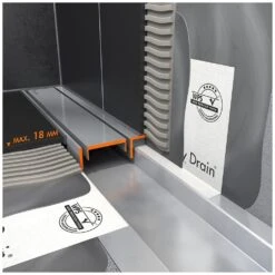 ESS Easy Drain Modulo TAF Wall Abdeckungen Classic 1200