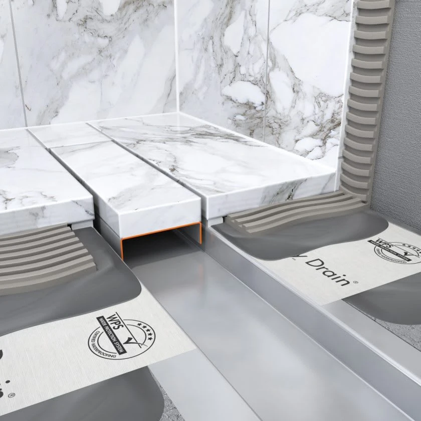 ESS Easy Drain Modulo Stone Design Abdeckung Für Natursteinbeläge 60 Cm 3 ESS Easy Drain Modulo Stone Design Abdeckung Für Natursteinbeläge 60 Cm