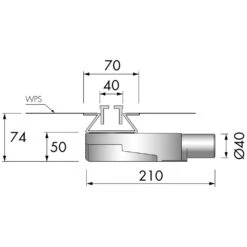 ESS Easy Drain M2 Flacher Siphon Für Nano Und Xs Modellen